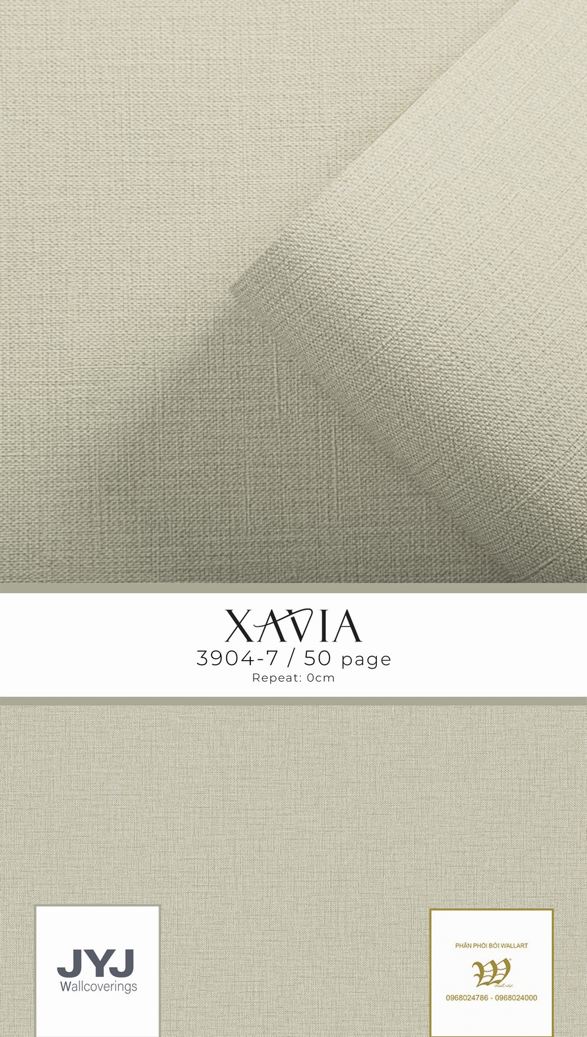 Giấy dán tường giả vải Xavia 3904-7